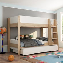 Skyler Single Bunk Bed with Trundle
